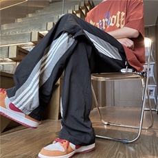 抖音品质夏季新款三条杠运动宽松休闲裤B315-K24221-特p35控68，男装休闲裤，电商B315