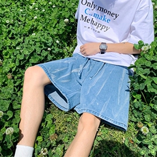 港风牛仔短裤夏季韩版五分裤男潮流百搭休闲裤子25XD23092特批32，男装休闲裤，电商A042