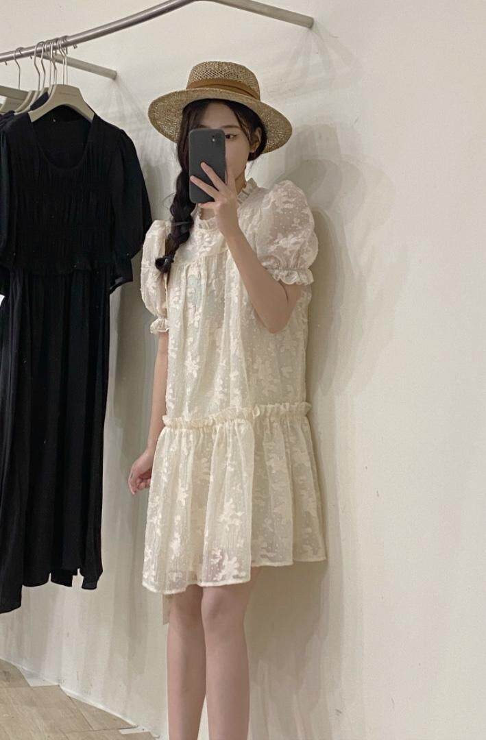 韩版蕾丝连衣裙，女装连衣裙，唇蔻