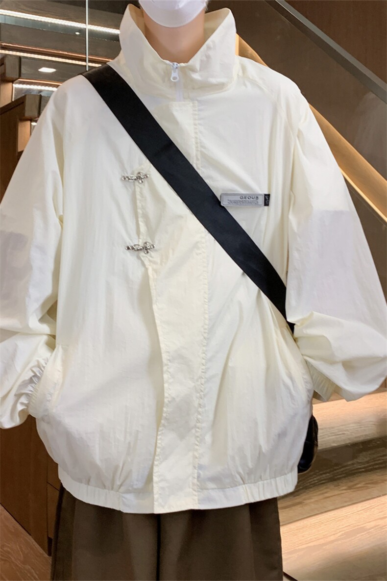 F158/P50有报告UPF50+紫外线防晒衣男飞机扣中式风防晒服,男装防晒衣,电商基地A050