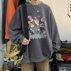 特P25控48秋冬新款男士圆领卫衣宽松休闲日常百搭上衣WQ2432，男装卫衣，电商B370