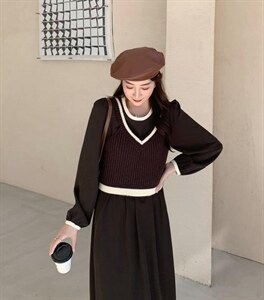 韩系连衣裙,女装连衣裙,E莎