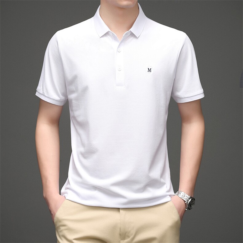 D208989男式2023年夏季新款短袖T恤青年休闲修身翻领体恤P53,男装T恤,电商B360