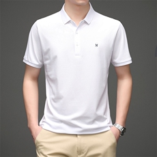 D208989男式2023年夏季新款短袖T恤青年休闲修身翻领体恤P53，男装T恤，电商B360