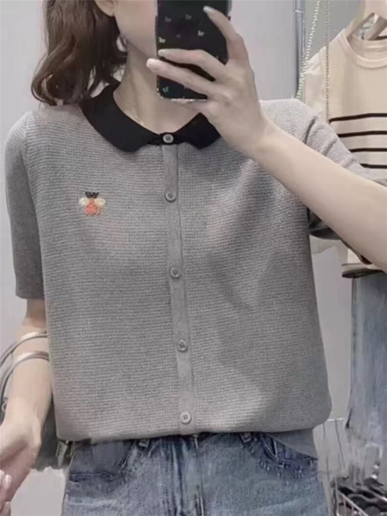 小蜜蜂短袖,针织衫/毛衣,悦玛羊绒