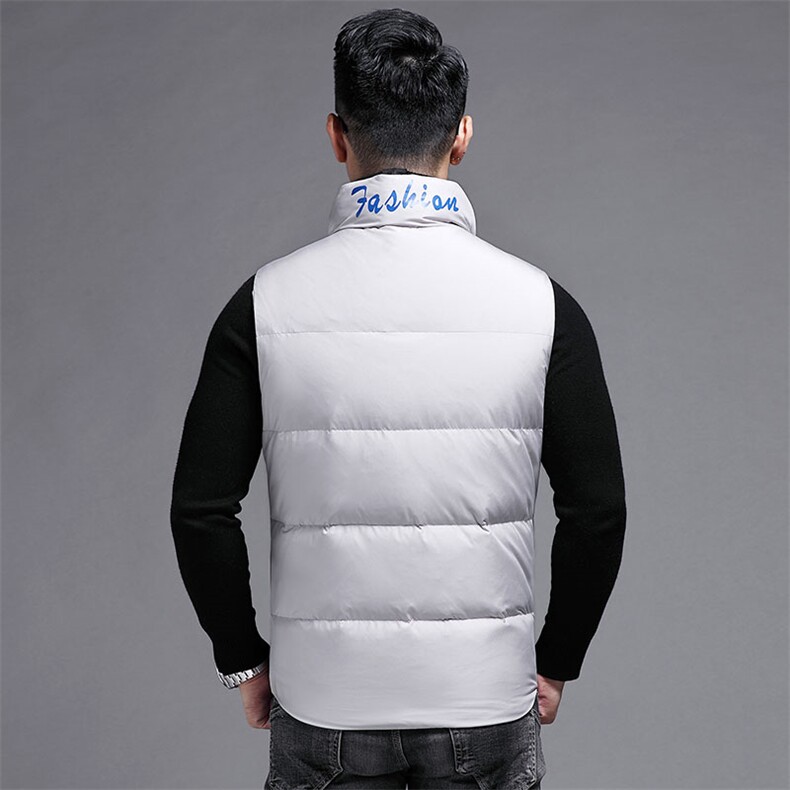 B2216钱塘2020-3精品男士连帽羽绒服马甲80白鸭绒主推P155,男装羽绒服,钱塘207-3