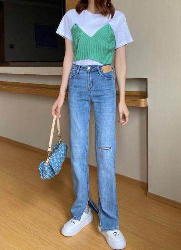 开衩小微喇，女装，可家 cutiesister