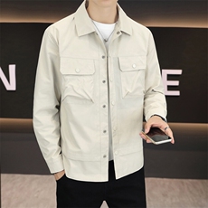 春季新款男士翻领潮流休闲百搭夹克上班族外套上衣3063P72，男装夹克，电商B226-2（原B217-2）