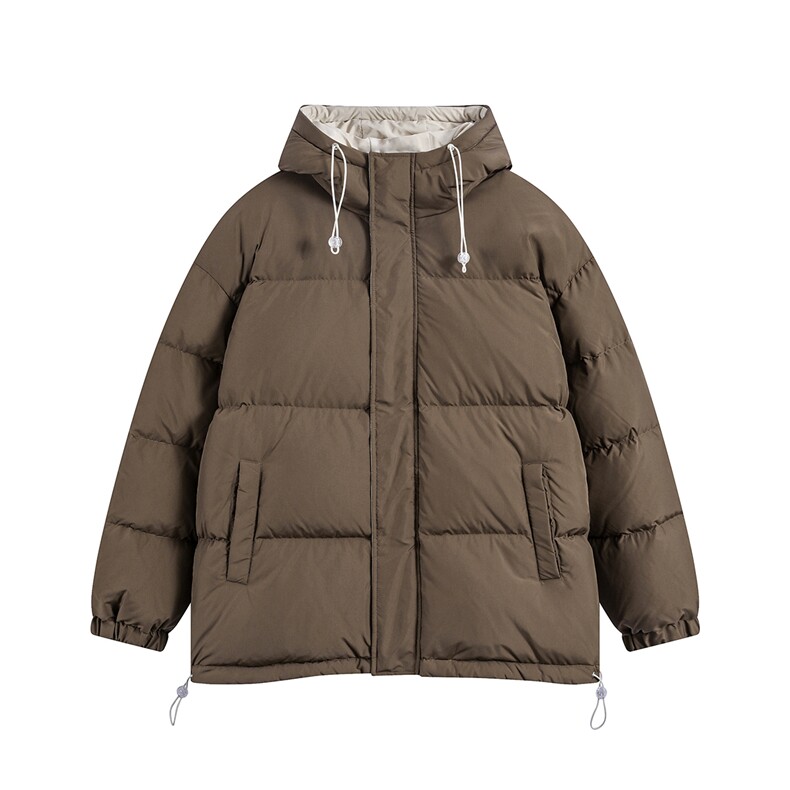 白底平铺新款纯色连帽保暖面包服情侣棉衣A247-MY150特批75,男装棉衣,电商A247