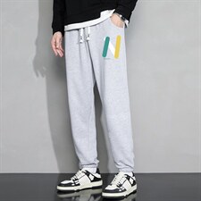 休闲裤男22秋冬新款舒适百搭运动裤潮牌修身工装裤学生卫裤Z915，男装休闲裤，星座815-2