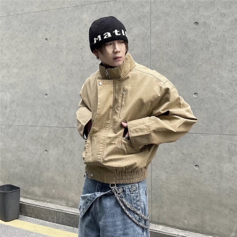 现货五千到仓珠帆布2025新款秋装W2505,男装夹克,电商C313