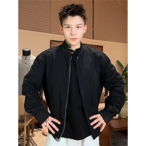 R3006-P582025春装新款男士春秋季立领夹克简约潮流外套上衣