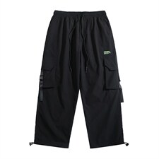 2021春季新日系白墙大码男工装裤抽绳束脚九分裤休闲裤K2821-P40，男装休闲裤，电商A001