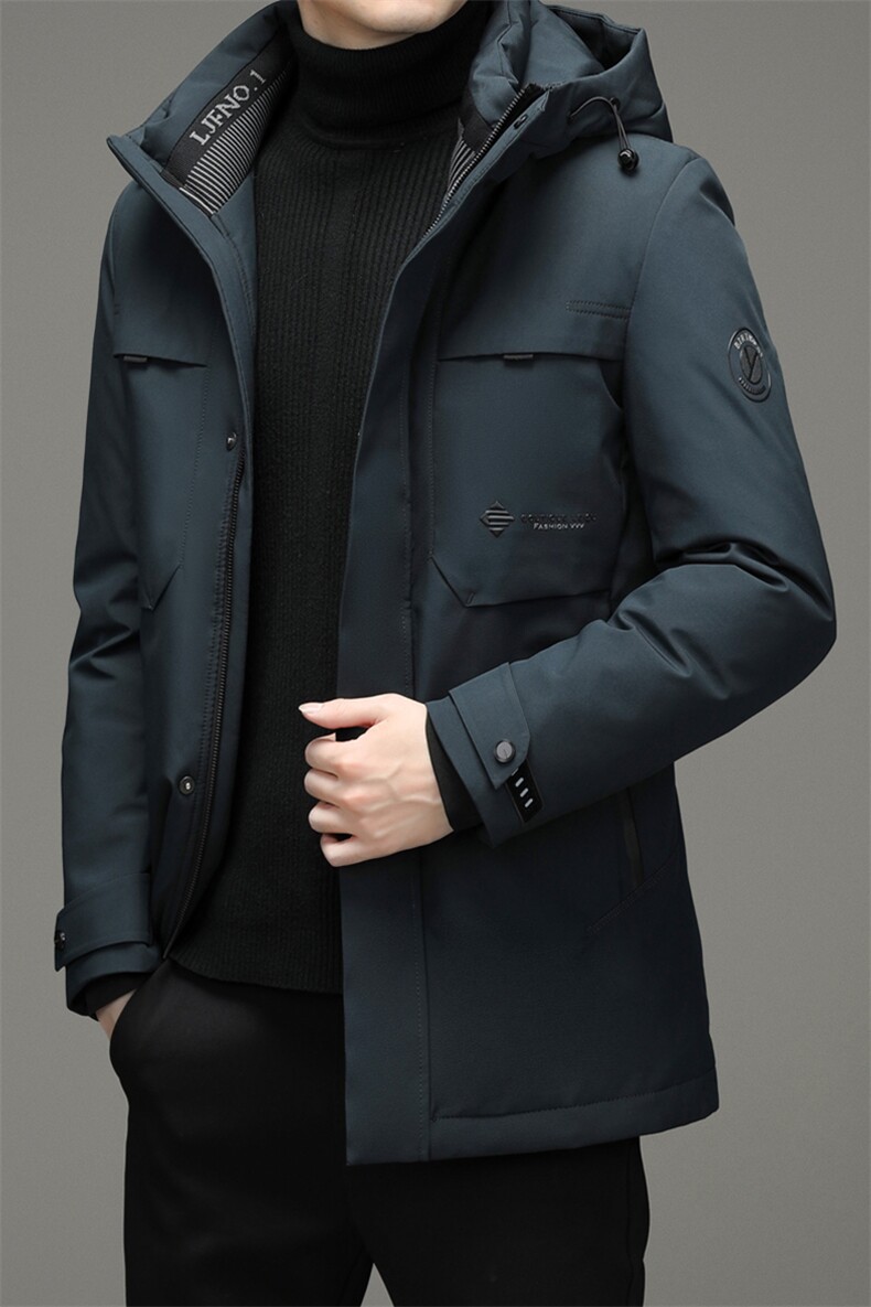 2023冬季新款中老年白鸭绒羽绒服中年加厚男士外套MYYL8231-P310图片