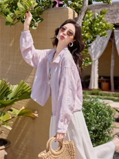 2026夏季新款女刺绣蕾丝透气防晒衣外套上衣，女装防晒衣，可可小西