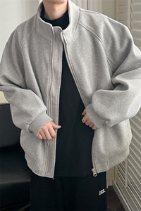 秋冬现货新款呢料外套男立领休闲呢子夹克A351-AJ2519-P115控168图片