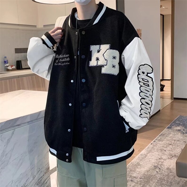夹克百搭潮流男2023春秋季新款上衣新款长袖棒球服百搭W2199-P68,男装夹克,星座412-3