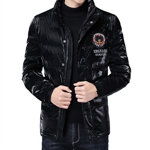 冬季男士加厚羽绒服中年爸爸装外套中年时尚羽绒服SFT93838-P275图片