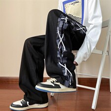 vibe国潮oversize裤子男小众设计感高级原创美式高街ins潮休闲裤，男装休闲裤，电商B221