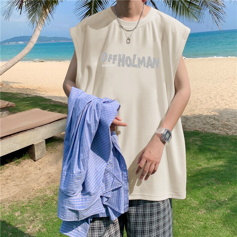 量大图低自动【有货】纯棉背心HD019-1-BX2597-P20，男装背心/马甲，电商019-1