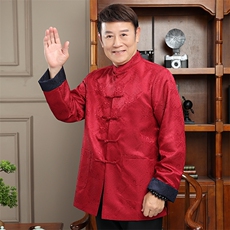 2024高品质主推春款风唐装外套男装中老年中式复古盘扣夹克，男装夹克，钱塘723