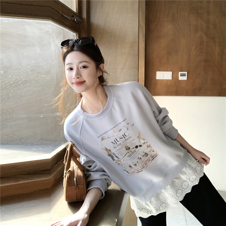 新品26春印花拼接卫衣2C293-Q923-P125-K198,女装卫衣/绒衫,2C293