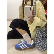 X05-P37美式复古黄色条纹衬衫女2025夏季小狗刺绣防晒外套，男装防晒衣，电商B323A