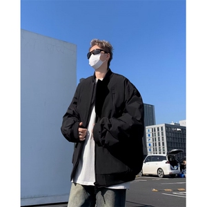 棒球服外套男士2024早春秋季潮牌宽松百搭休闲男装上衣夹克 J8239图片