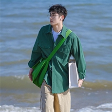日系工装衬衫男款潮流潮牌高级感，男装衬衫，星座218-1（原230）