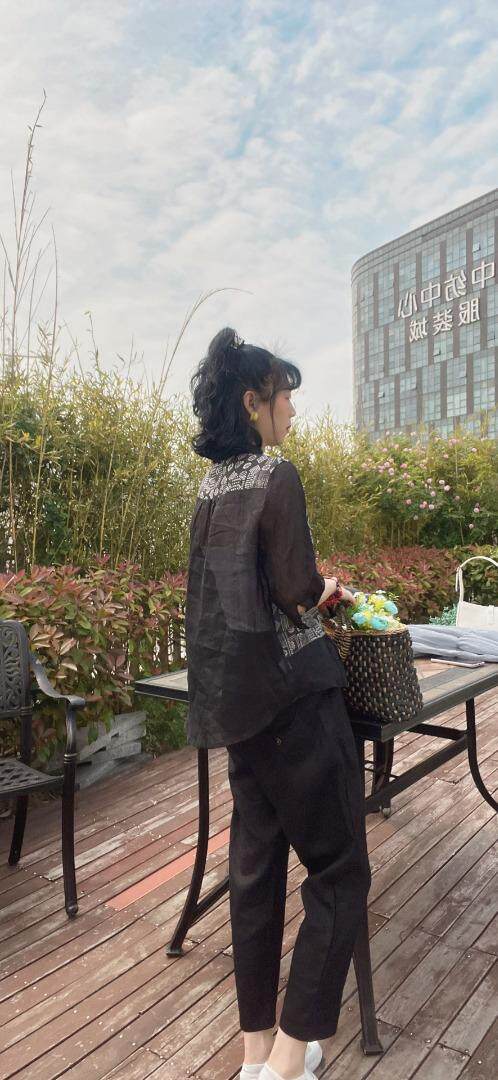 纯苎连衣裙小衫裤子裙子衬衣 时尚风 风淑女风休闲风，女装连衣裙，川哲