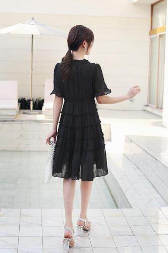 《现货》夏季新款重工订珠韩版连衣裙，女装连衣裙，宫廷韵色