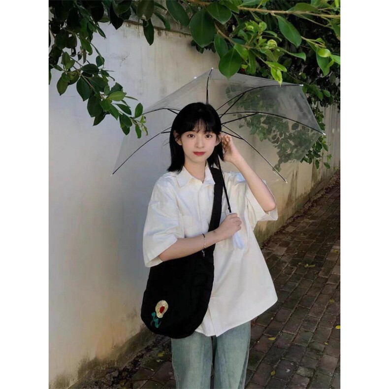 TC516-P45短袖衬衣2026新款男女纯色衬衫设计感宽松开衫,女装衬衫,星座617A-2