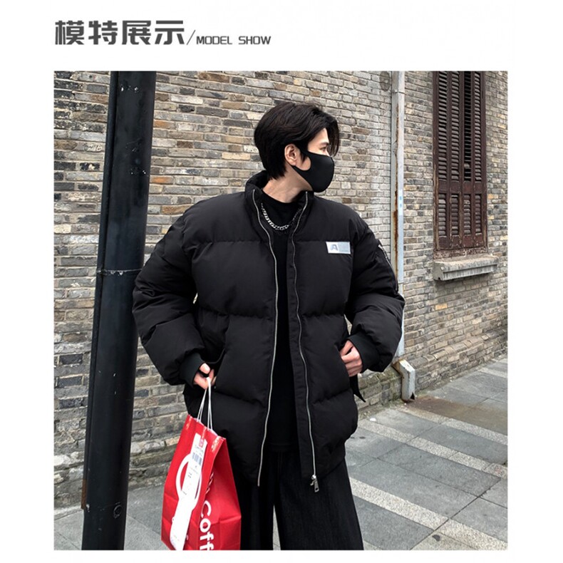 美式潮刺绣字母棉服男女潮牌宽松冬季棉衣加厚面包服情侣潮p108,男装棉衣,电商C307
