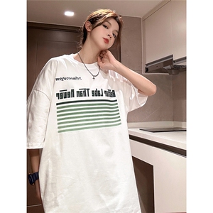 1中性条纹印花设计潮大码M-5XL短袖T恤男DT77773P18块特价控38图片