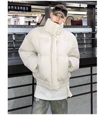 立领短款面包服棉袄男女冬季保暖棉衣宽松百搭情侣棉服MY98-P118，男装棉衣，电商C307