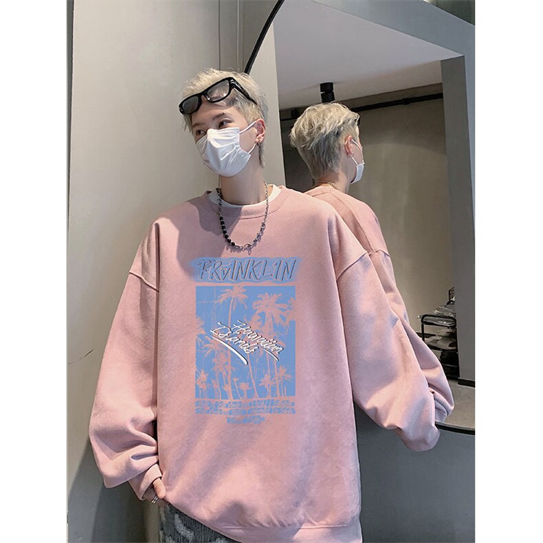 2025秋季潮流男时尚wyjp4089卫衣圆领麂皮绒特p35控69,男装卫衣,星座605(原A050)