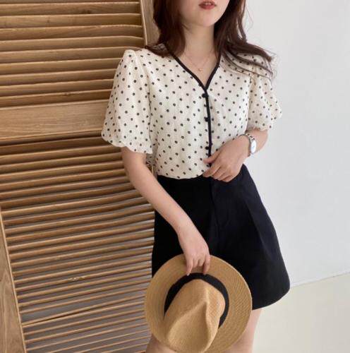 韩系波点上衣，其它，土布鱼