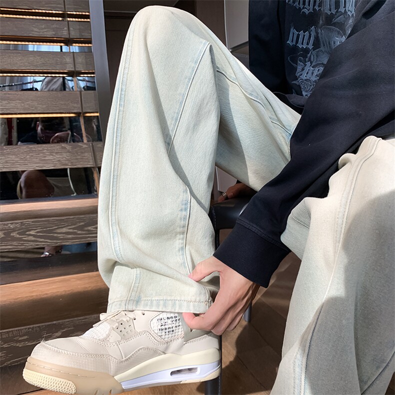 拼接牛仔裤直播品质B342-K9005-P37无差价,男装牛仔裤,电商B342