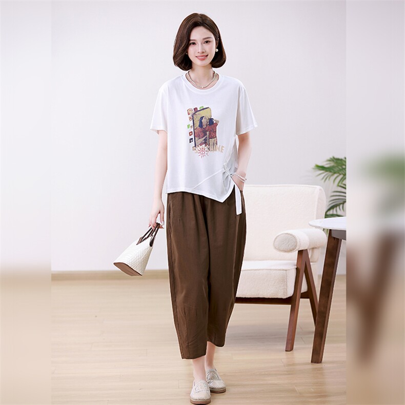 时尚休闲女装套装宽松显瘦两件套舒适百搭日常穿搭,女装套装/套裙,叶笙衣