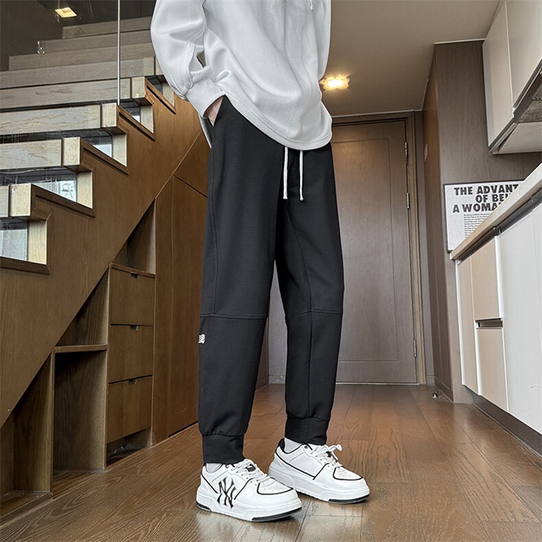 秋季运动裤男士束脚裤大码休闲裤小脚长裤卫裤潮流A266-KZ123-P45，男装休闲裤，电商A266