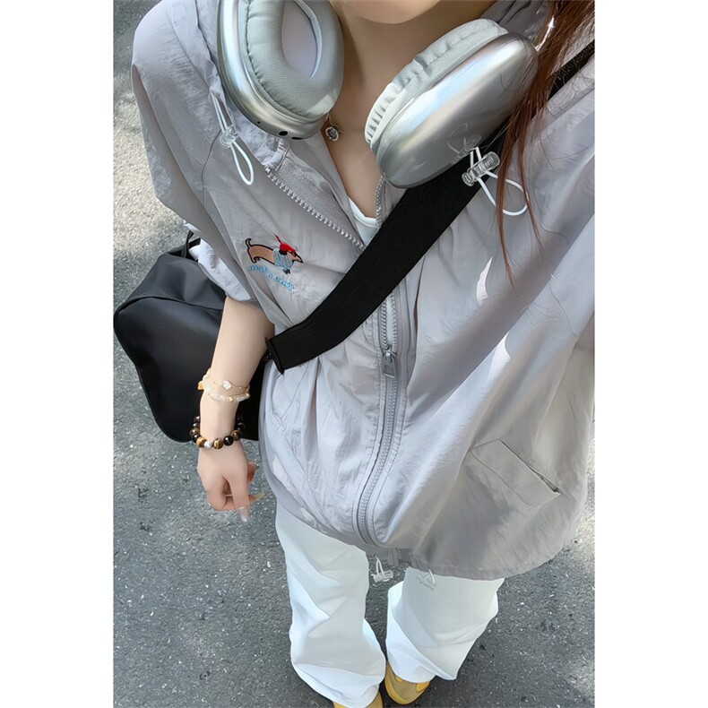 2025夏季新款港风女模大码UPF50+防晒衣M-5XHS25454-特P35，男装防晒衣，电商A022