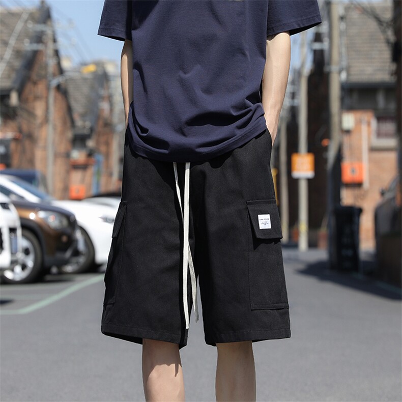 K525-P35日系宽松型工装潮牌五分裤,男装休闲裤,星座1501-1