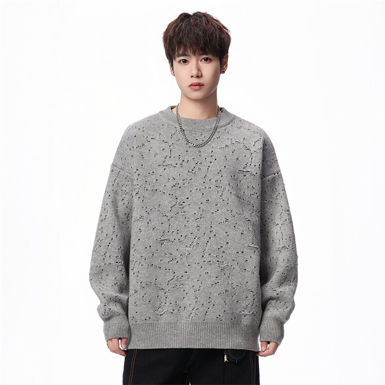 【新品】2025秋冬男士时尚休闲百搭针织毛衣潮流-M193-P50,男装针织衫/毛衣,星座1105-1