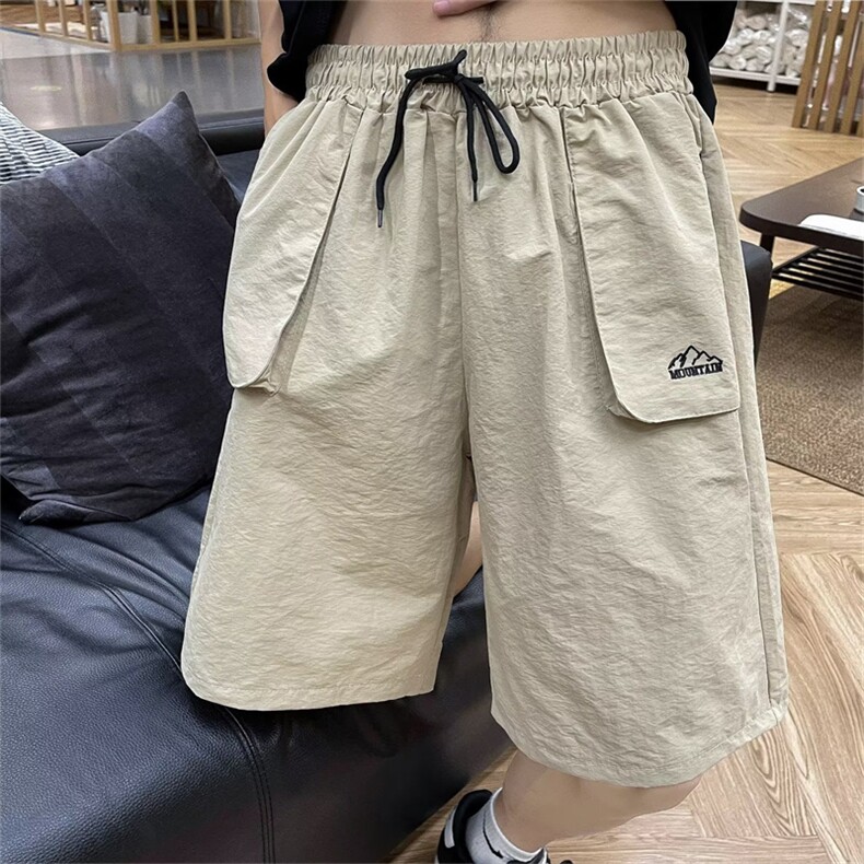 日系工装短裤男女夏季薄款运动中裤速干宽松休闲五分裤潮UK21-P28,男装休闲裤,星座1008