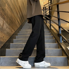 黑色直筒牛仔裤宽松微弹百搭长裤A061-EX2639-P45，男装牛仔裤，电商A061