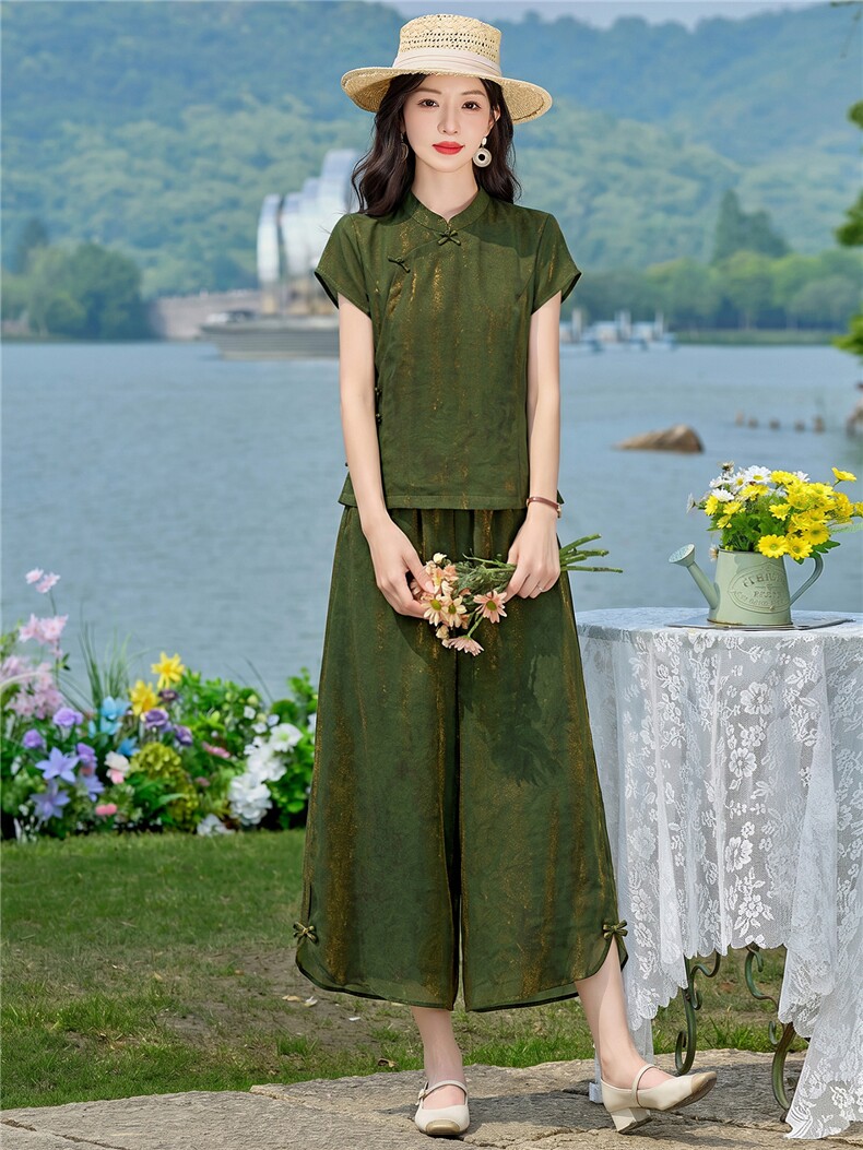 2026夏装新款简约时尚休闲套装两件套,女装套装/套裙,美沁