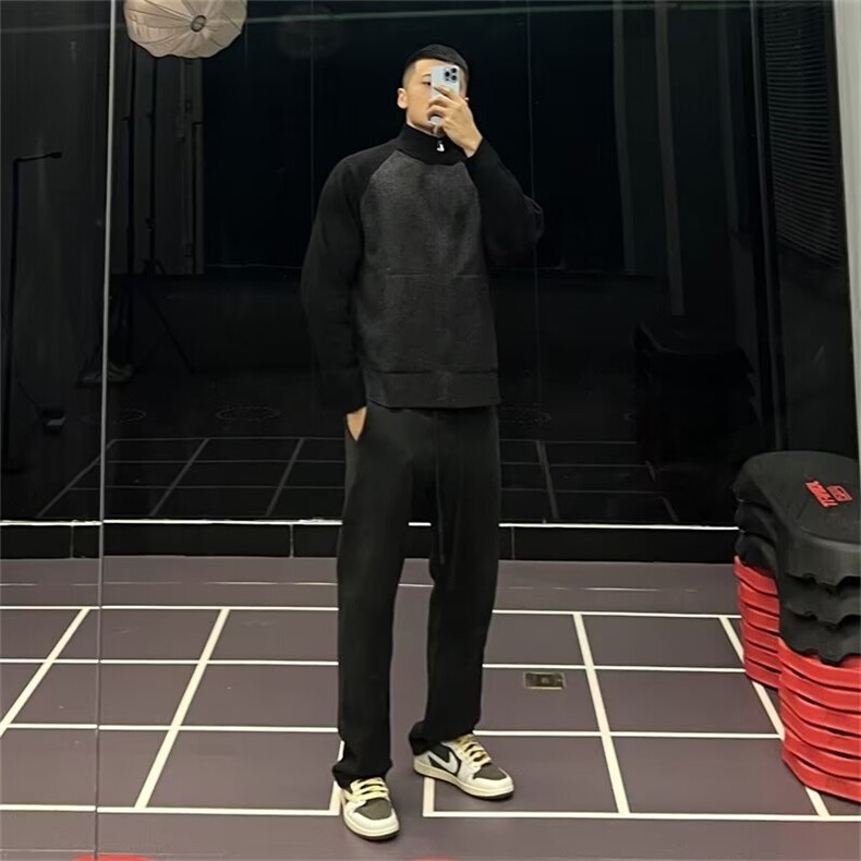 现货DRS122-批68秋冬男士重磅撞色拉链毛衣开衫外套,男装针织衫/毛衣,星座603-2