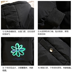 MY16170-P100加厚加绒连帽衣男大码服男面包服男砖墙挂拍，男装棉衣，电商A040A