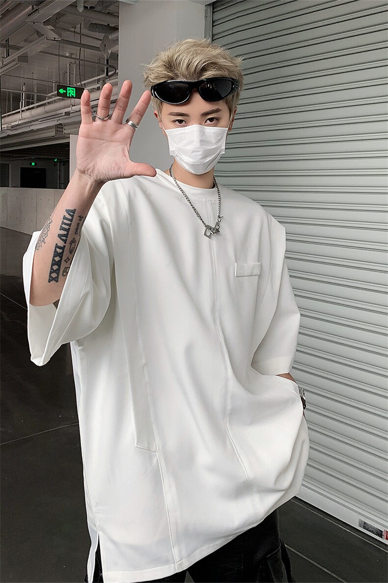 男装短袖t恤24夏抗皱潮牌假两件上衣男生体恤XZ514-2-202424-P58,男装T恤,星座514-2(原B239)