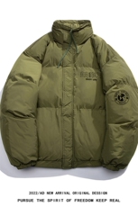 白底新款冬季时尚潮流立领美式加厚羽绒服外套YR219P195控258，男装羽绒服，电商A247